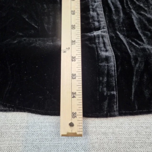 Reba Black Velvet Long Tunic Top/Dress Women's 14 Long Sleeve Western Country - Picture 10 of 10